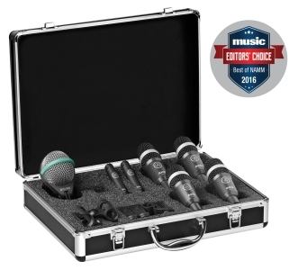 DRUMSET CONCERT 1 HIGH-PERFORMANCE DRUM MICROPHONE SET, CONTAINS: 1X D112 MKII, 2X C430, 4X D40,